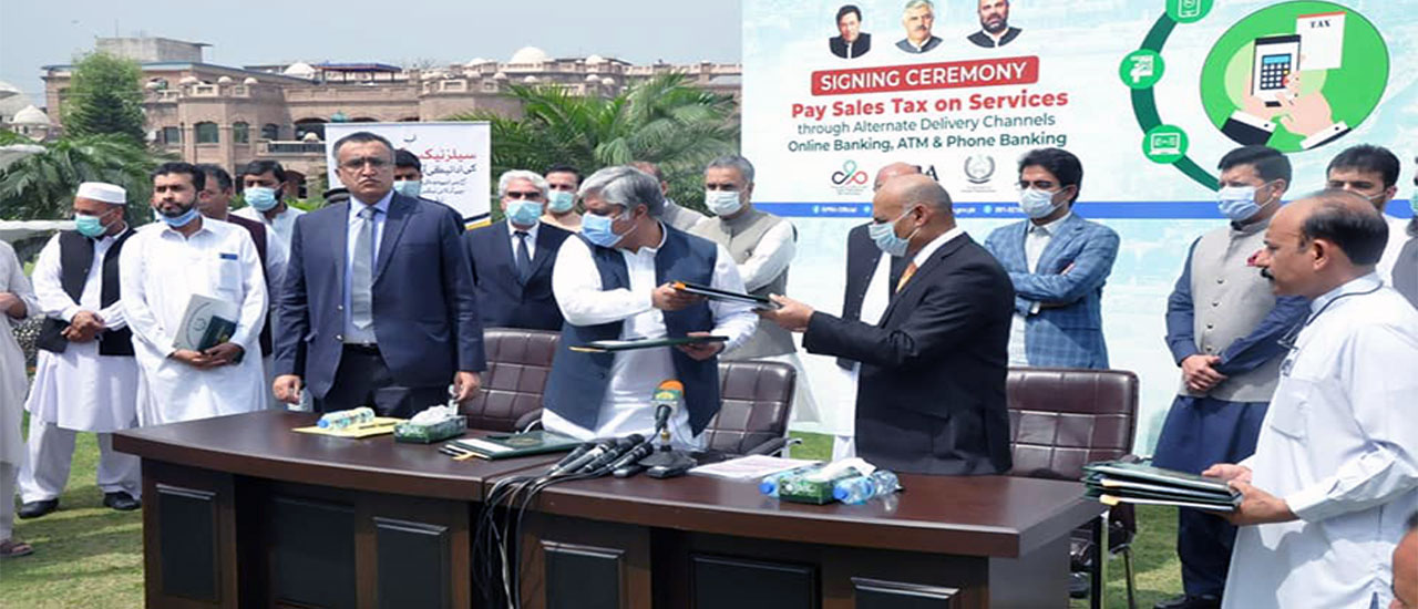 Ceremony of online payment of sales tax on services for the people of Khyber Pakhtunkhwa