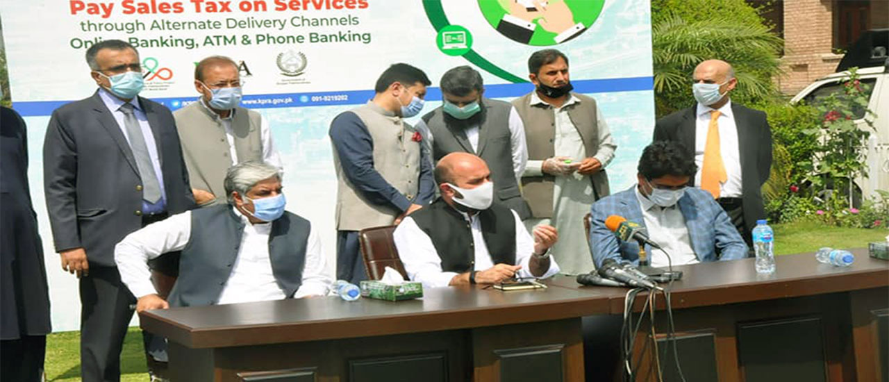Ceremony of online payment of sales tax on services for the people of Khyber Pakhtunkhwa